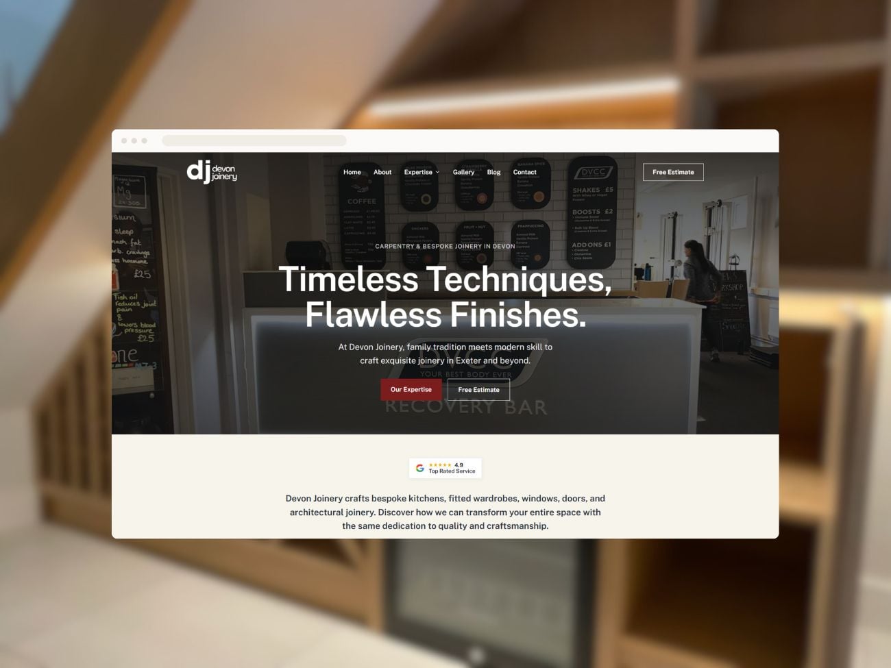 The Devon Joinery website